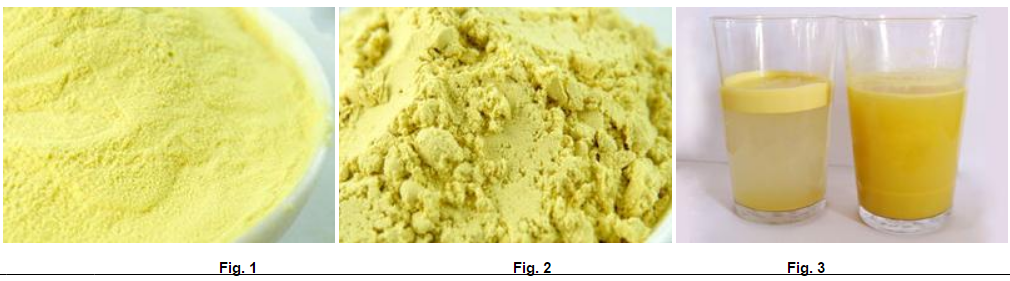 Comparison of the Appearance of Cell Cracked and Cell Un-cracked Pine Pollen Powder
